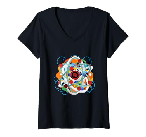 Damen Science Geek Quantenteilchenphysik Wissenschaften T-Shirt mit V-Ausschnitt Damen Science Geek Quantenteilchenphysik Wissenschaften T-Shirt mit V-Ausschnitt von Science Geeks Quantum Particle Physics Store