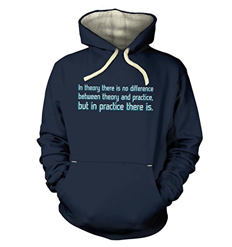 Science Hoodies By Big Mouth In Theory And In Practice Kapuzenpullover (Premium) Gr. Small, midnight blue von Science Hoodies By Big Mouth