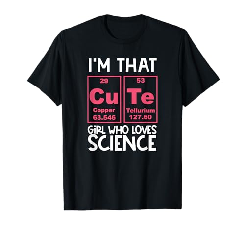 Ich bin das süße Mädchen, das Wissenschaft liebt, lustige Grafiken T-Shirt Ich bin das süße Mädchen, das Wissenschaft liebt, lustige Grafiken T-Shirt von Science Is For Girls Tees