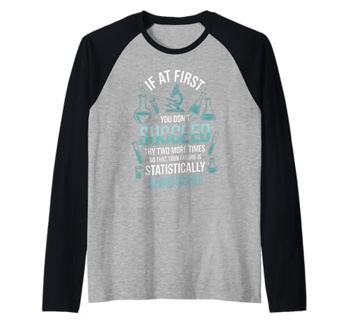 Lustiger Spruch Statistisch signifikant Misserfolge Labor Frauen Männer Raglan von Science Nerds Chemists Researchers Data Joke Humor