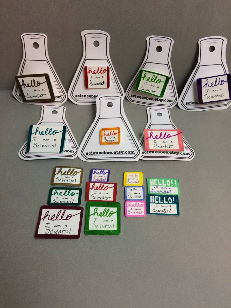 Hallo Bin Ich Ein Wissenschaftler Pin von ScienceBee