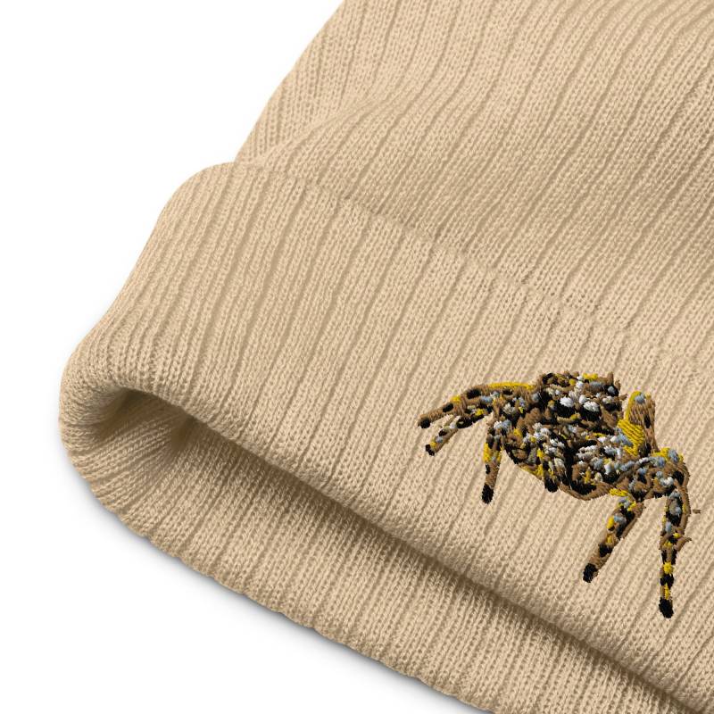 Spider Embroidery Ribbed Knit Hat - Science Geek Apparel Spider Embroidery Ribbed Knit Hat - Science Geek Apparel von ScienceIllustrations