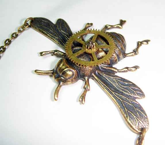 steampunk Hardware Bumble Bee Halskette steampunk Hardware Bumble Bee Halskette von ScienceKitty