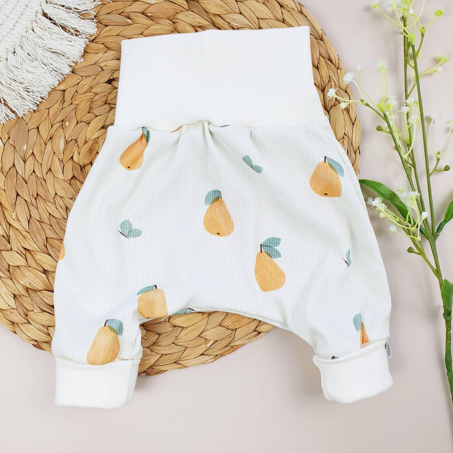 Pumphose Grösse 44 - 122 Lang Mit Birnen Motiv von Scindarella