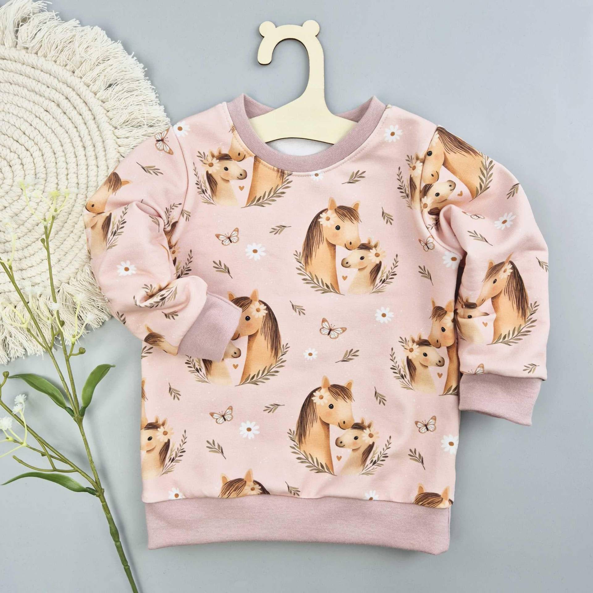 Sweater Gr. 56-134 Pferde Mädchen Pullover von Scindarella