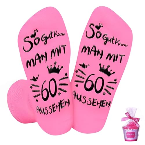 Scinzene 60.ter geburtstag frau, 60.ter geburtstag frau, Geburtstag Socken Bis Zur Wadenmitte Baumwolle für Mädchen Freundin Geschenke von Scinzene