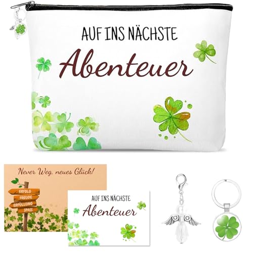 Scinzene Abschiedsgeschenk Kollegen, Abschiedsgeschenke Für Kollegen, Vierblättriges Kleeblatt Kosmetiktasche Mit Karte Und Schlüsselanhänger,Abschiedsgeschenk Für Kollegin Neuer Job Büro Arbeit Rente Scinzene Abschiedsgeschenk Kollegen, Abschiedsgeschenke Für Kollegen, Vierblättriges Kleeblatt Kosmetiktasche Mit Karte Und Schlüsselanhänger,Abschiedsgeschenk Für Kollegin Neuer Job Büro Arbeit Rente von Scinzene