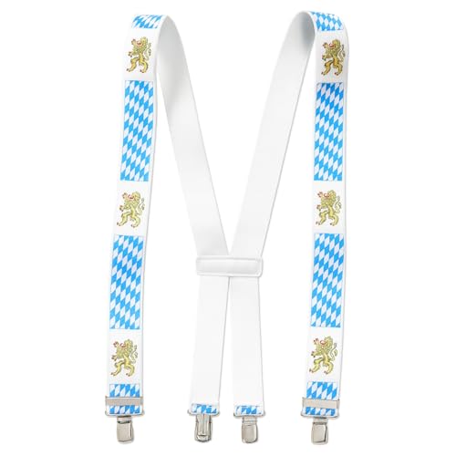 Scinzene Hosenträger Oktoberfest Herren, Oktoberfest Accessoires, Oktoberfest Herren Outfit Accessoires, Bayerische Hosenträger, Für Oktoberfeste Fasching Volksfest Junggesellenabschied Karneval ﻿ von Scinzene