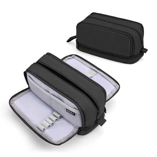 Sciphylia Federmäppchen Groß Mäppchen Große Kapazität 4 Fächer Federmäppchen Für Kinder Studenten Mädchen Jungs Multifunktional Mäppchen Für Schule Büro Makeup, Schwarz von Sciphylia