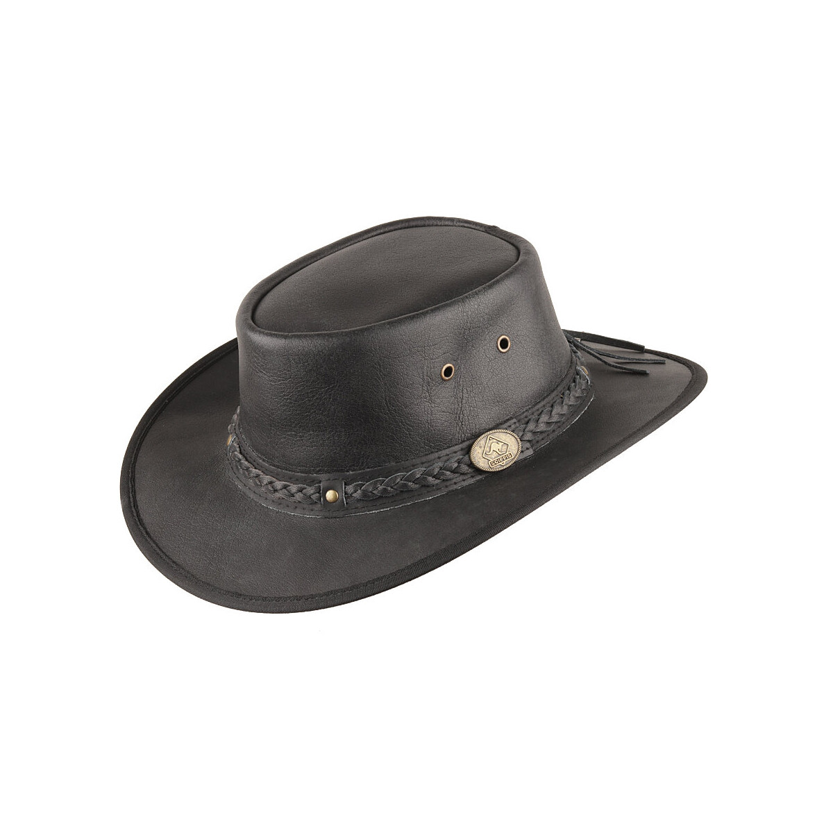 Lederhut Outdoorhut -Springbrook- mit Leder Hutband v.Scippis schwarz-M Lederhut Outdoorhut -Springbrook- mit Leder Hutband v.Scippis schwarz-M von Scippis