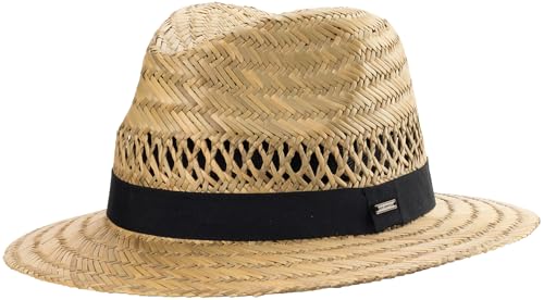 Scippis Country Strohhut Herren Damen – Sommerhut im Farmer-Look mit Luftdurchlässen – atmungsaktiv & leicht – Sonnenhut aus Naturstroh mit Band – Outdoorhut für Garten, Strand, Festival, XL von SCIPPIS