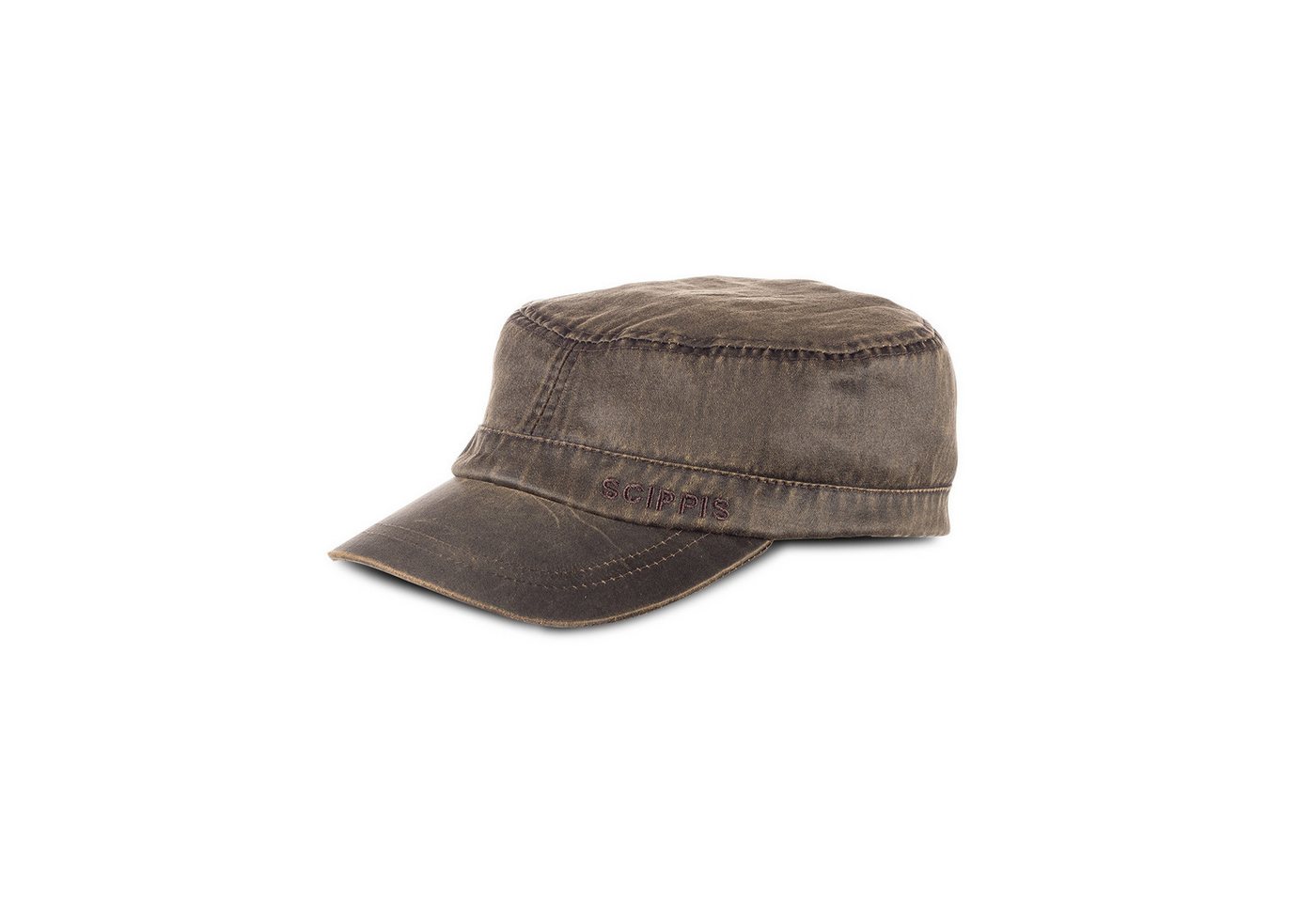Scippis Army Cap SCIPPIS Cuba Cap – Klassische Feldmütze aus Poly-Cotton-Mix, braun Scippis Army Cap SCIPPIS Cuba Cap – Klassische Feldmütze aus Poly-Cotton-Mix, braun von Scippis