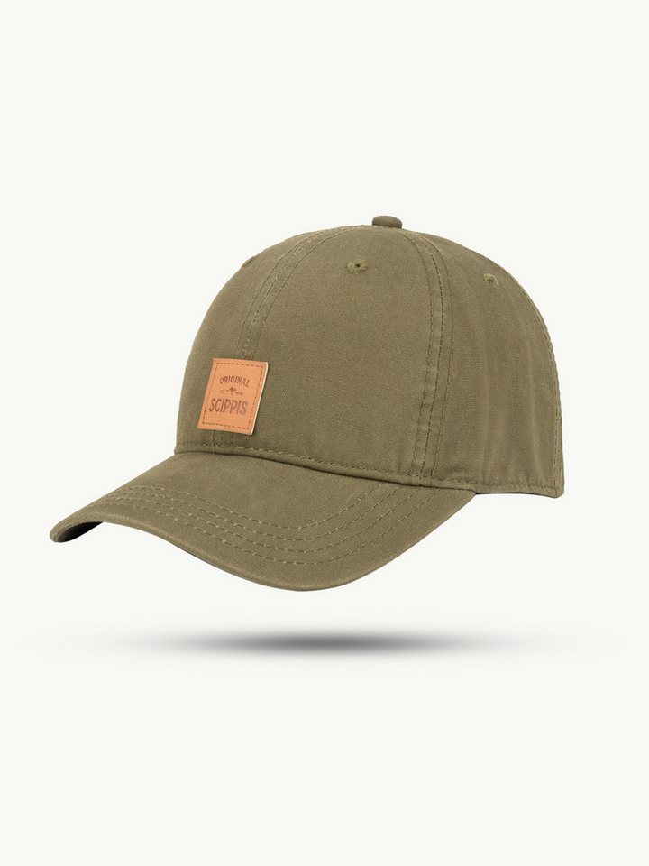 Scippis Baseball Cap SCIPPIS „Baines Cap“ – Klassische Canvas-Cap in Olive von Scippis