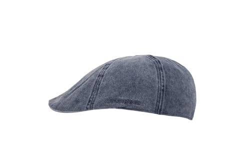 Chilla Cap – Schiebermütze aus 100% Baumwolle im Used-Look | Leichte & atmungsaktive Flatcap mit Stretch-Schweißband | Unisex & vielseitig kombinierbar (DE/NL/SE/PL, Alphanumerisch, L, XL, Blau) von SCIPPIS