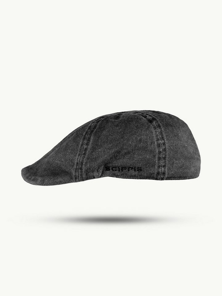 Scippis Flat Cap SCIPPIS Chilla Cap – Canvas Baumwolle, Used-Look, 7 Farben von Scippis