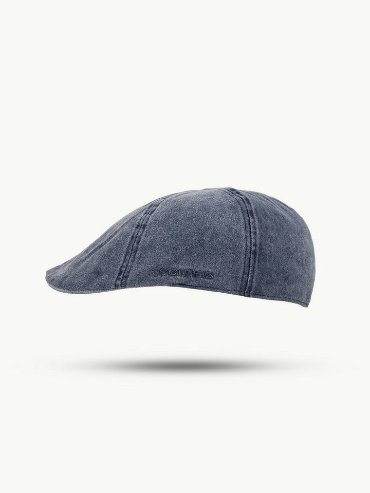 Scippis Flat Cap SCIPPIS Chilla Cap – Canvas Baumwolle, Used-Look, 7 Farben von Scippis