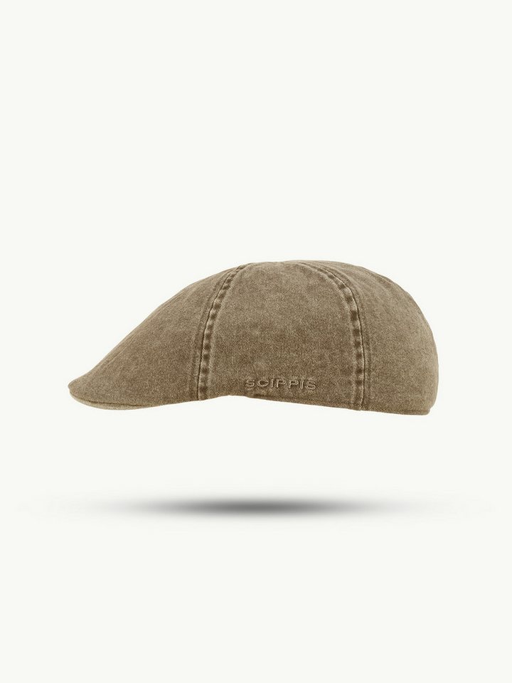 Scippis Flat Cap SCIPPIS Chilla Cap – Canvas Baumwolle, Used-Look, 7 Farben von Scippis