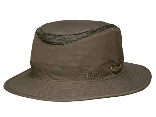 Scippis Hudson Unisex Outdoor Buckethut mit UV-Schutz - Braun (Brown) - 54-55 cm (S) von SCIPPIS