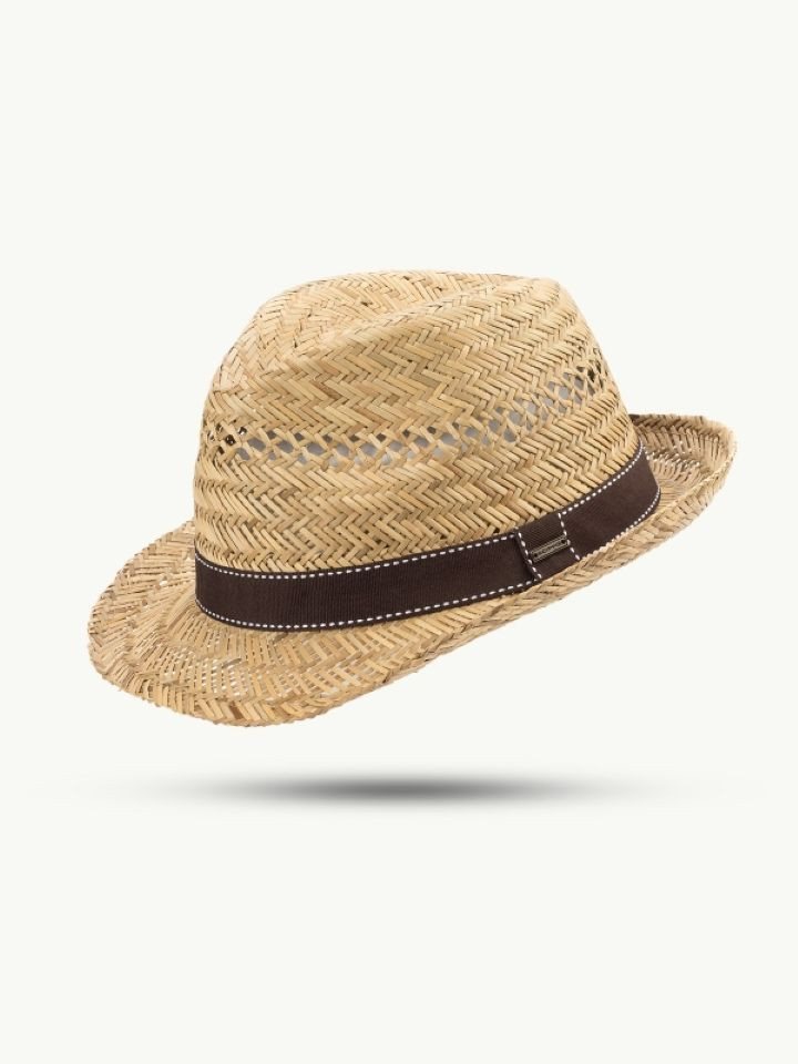 Scippis Strohhut SCIPPIS Sommerhut „Clark“ – aus Stroh, Natur, mit hochwertigem Hutband von Scippis