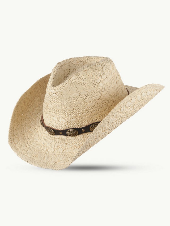 Scippis Strohhut SCIPPIS Sommerhut „Winton“ – aus Papierstroh, Natur, mit dem Hutband Scippis Strohhut SCIPPIS Sommerhut „Winton“ – aus Papierstroh, Natur, mit dem Hutband von Scippis