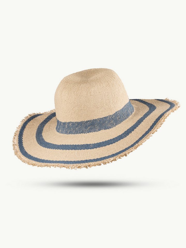 Scippis Strohhut SCIPPIS Sommerhut „Matara 1“ aus Papierstroh, Navy-Natur von Scippis
