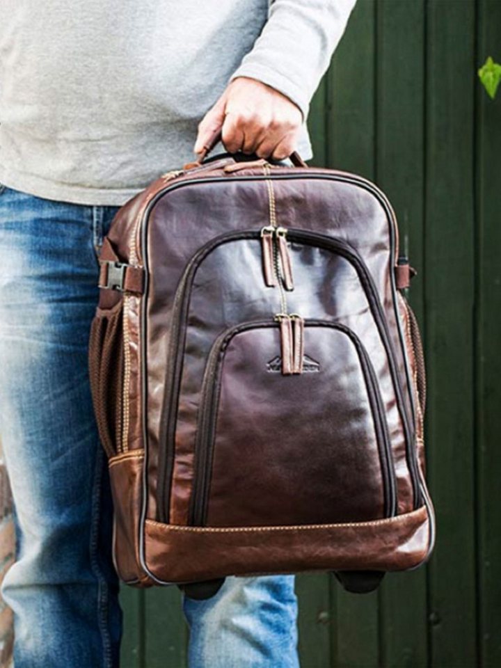 Scippis Rucksack TROLLEY BAG ACHENSEE – Leder-Trolley & Rucksack von Scippis