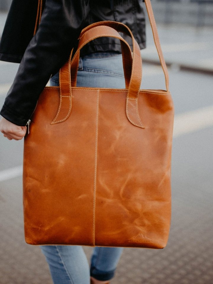 Scippis Shopper Bag IMPERIA – Premium Vollleder-Shopper für Stadt, Arbeit & Freizeit von Scippis