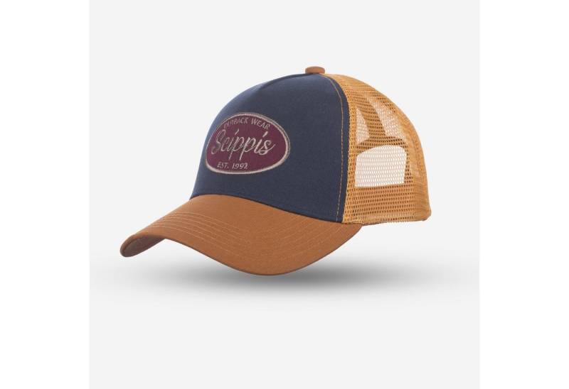 Scippis Snapback Cap SCIPPIS Rokewood Cap Snapback aus Baumwollmix, leicht, Farbe tan-navy Scippis Snapback Cap SCIPPIS Rokewood Cap Snapback aus Baumwollmix, leicht, Farbe tan-navy von Scippis