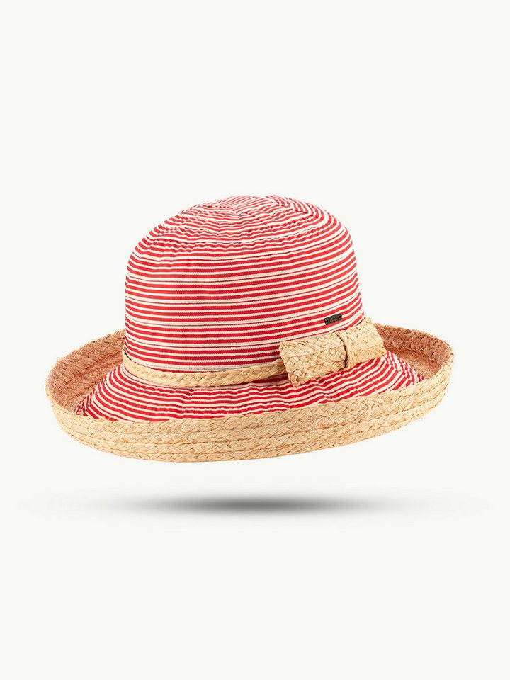 Scippis Sonnenhut SCIPPIS Damenhut „Lucinda“ – Streifenhut Raffia-Polyester von Scippis
