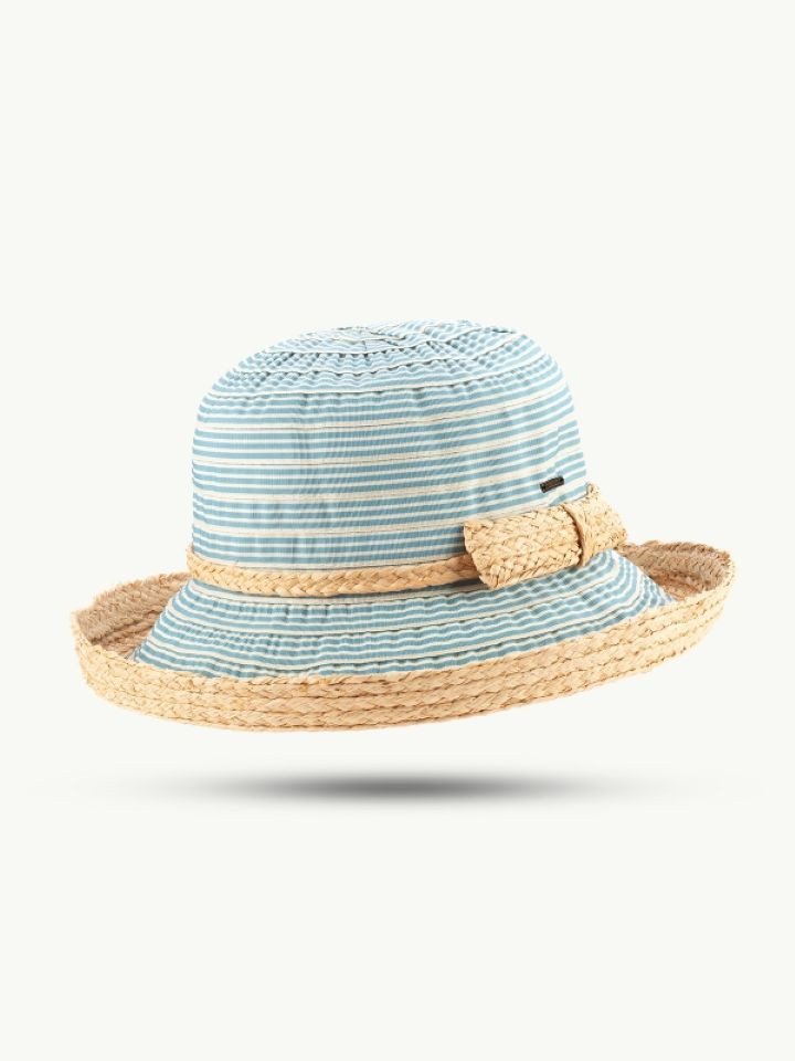 Scippis Sonnenhut SCIPPIS Damenhut „Lucinda“ – Streifenhut Raffia-Polyester von Scippis