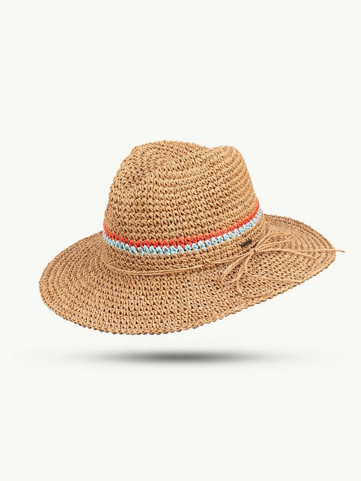 Scippis Strohhut SCIPPIS Damenhut „Volana“ – Papierstroh-Streifenhut, light-brown von Scippis