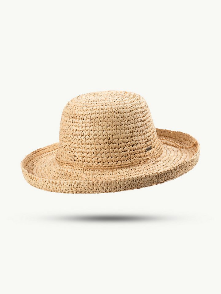 Scippis Strohhut SCIPPIS-Eleganter Sommerhut „Kura“ –aus Natur-Raffiastroh von Scippis
