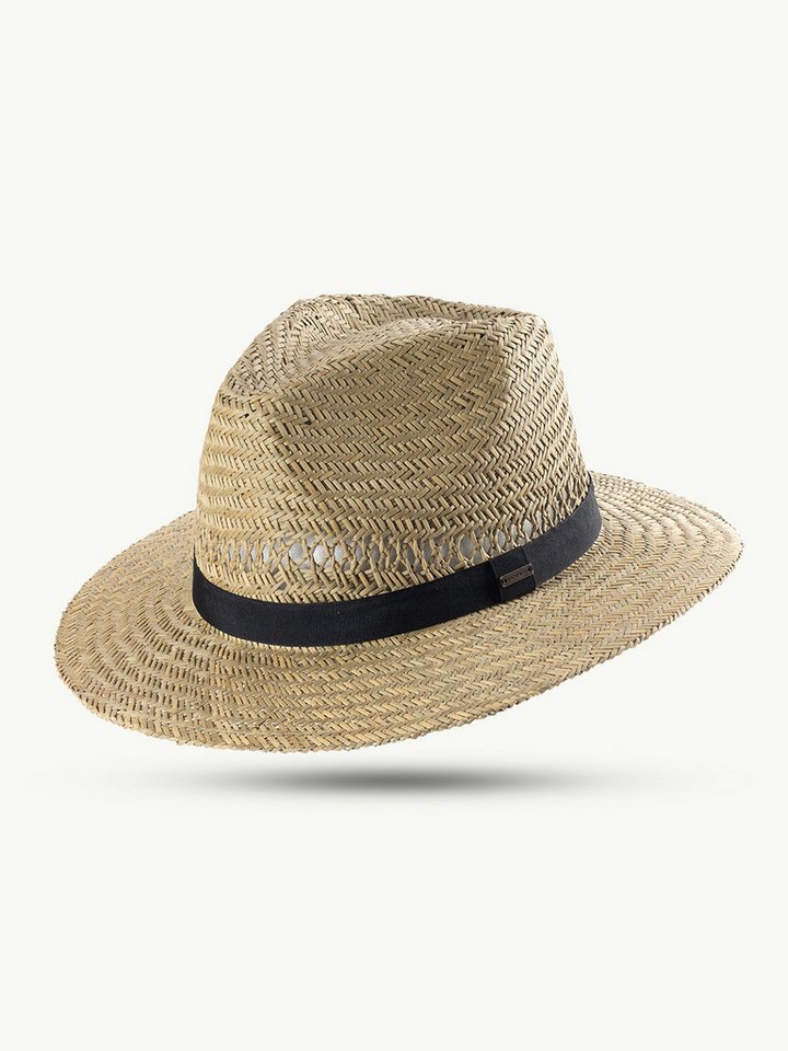 Scippis Strohhut SCIPPIS Sommerhut „Barrow"– aus Stroh, Natur, mit schwarzem Band von Scippis