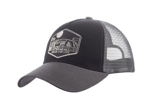 Scippis Unisex Trucker Cap Uluru – Retro Baseballcap Schwarz Weiß mit Mesh und Patch Made for Life von Scippis