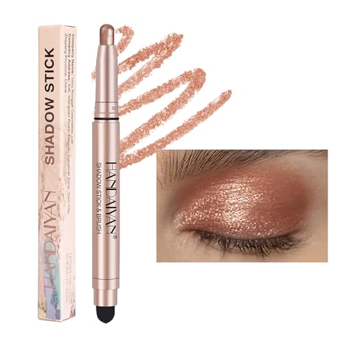 Scnvsi Double End Glitter Matte Lidschatten Stick Bleistift Lidschatten Make-up Wasserdicht Bicolor ShimmersCosmetics Beauty Makeup Tool von Scnvsi