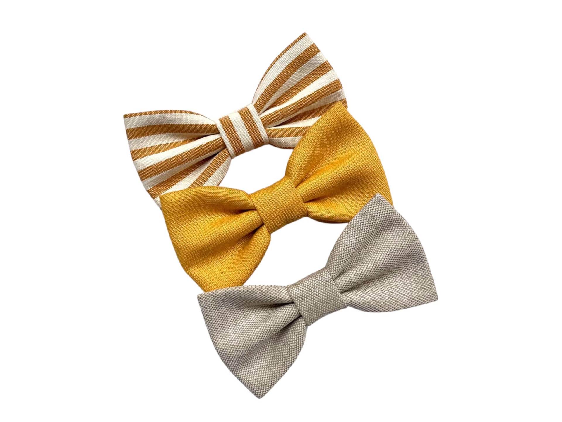 Gelbe, Senffarbene, Beige Fliege Für Männer, Den Bräutigam, Geschenk Ihn, Sommerhochzeit 2025, Die Zeremonie, Leinenfliege von ScoccaPapillon