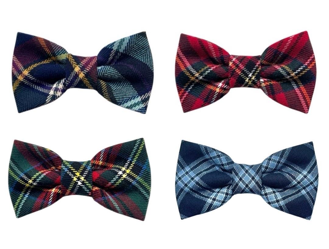 Rot-Grün-Blau Karierte Wollfliege Für Kinder, Geschenkidee Jungen, Rote Fliege von ScoccaPapillon