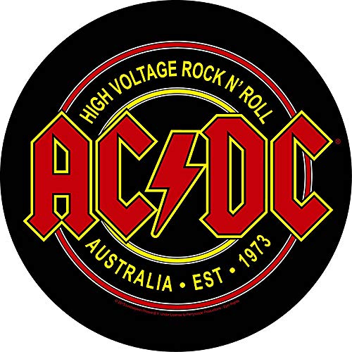 Offizielles Lizensed Back Patch AC/DC HIGH VOLTAGE Großer Aufnäher für Jacken von Sconosciuto