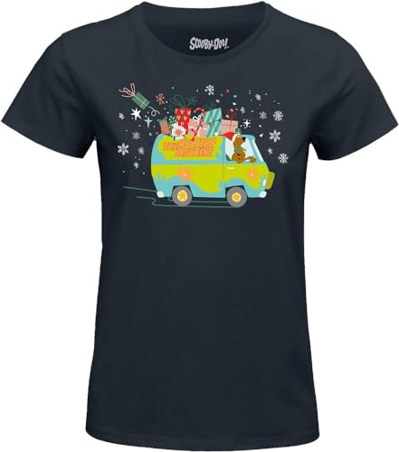 Scooby-Doo Damen Woscoobts025 T-Shirt, Navy, Large von Scooby-Doo