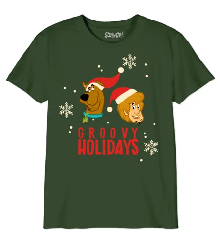 Scooby-Doo Jungen Boscoobts030 T-Shirt, Vert, 8 Jahre von Scooby-Doo