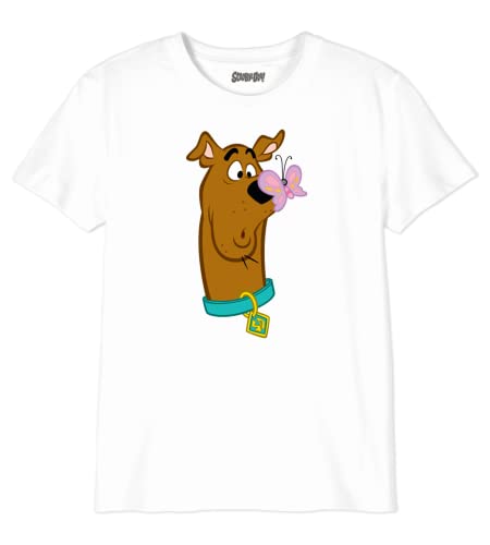 Scooby Doo Jungen Boscoobts033 T-Shirt, weiß, 8 Jahre von Scooby Doo