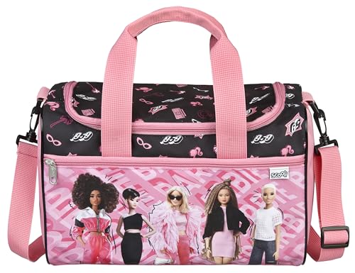 Scooli - Barbie Sporttasche für Kinder - Geräumiges Hauptfach - Verstellbarer Schultergurt - Superhelden-Design - Robust von Scooli