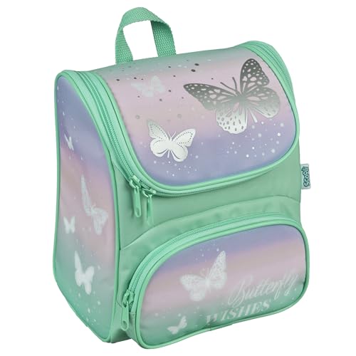 Scooli - CUTIE Vorschulranzen Butterfly Wishes - Hauptfach und Vortasche - gepolsterte Träger und Rücken - Ideal für Kinder ab 3 Jahren von Scooli