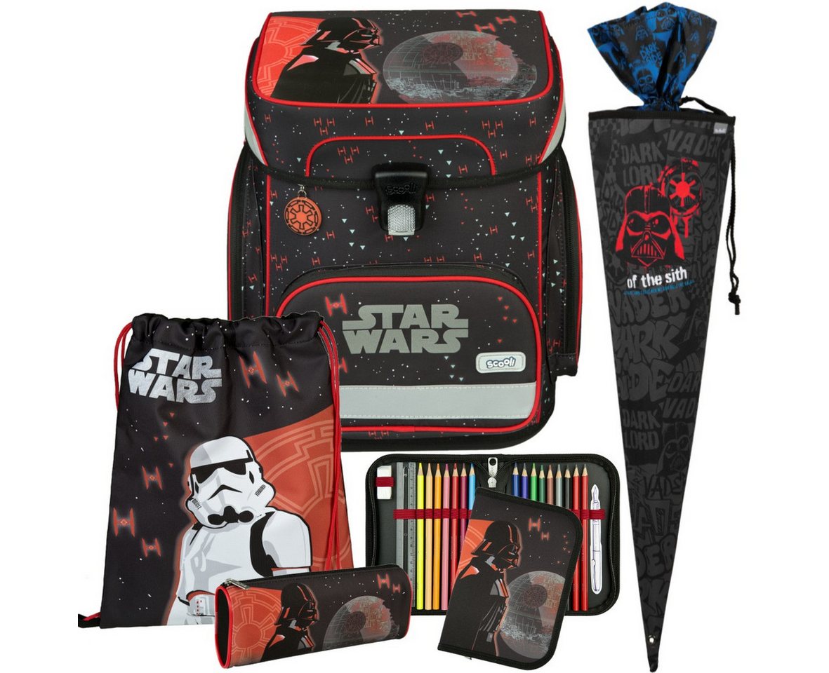 Scooli Schulranzen 1.Klasse Jungen EasyFit in unterschiedlichen Sets (6-tlg) von Scooli