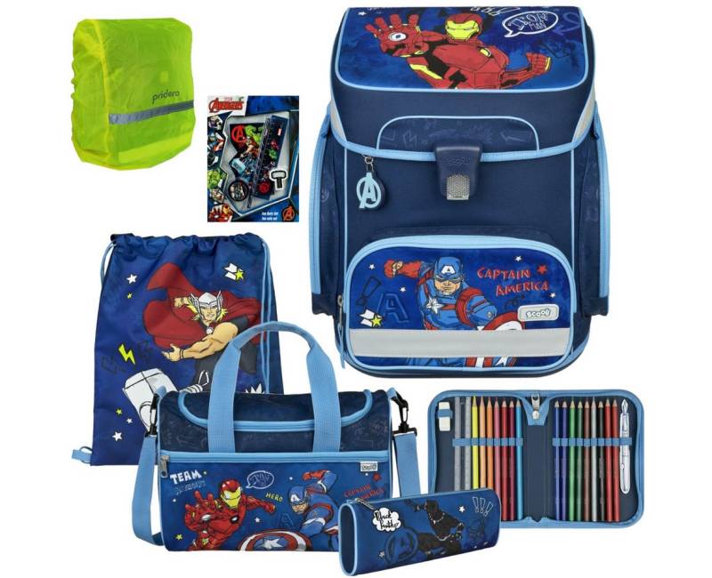 Scooli Schulranzen 1.Klasse Jungen EasyFit in unterschiedlichen Sets (8-tlg) von Scooli