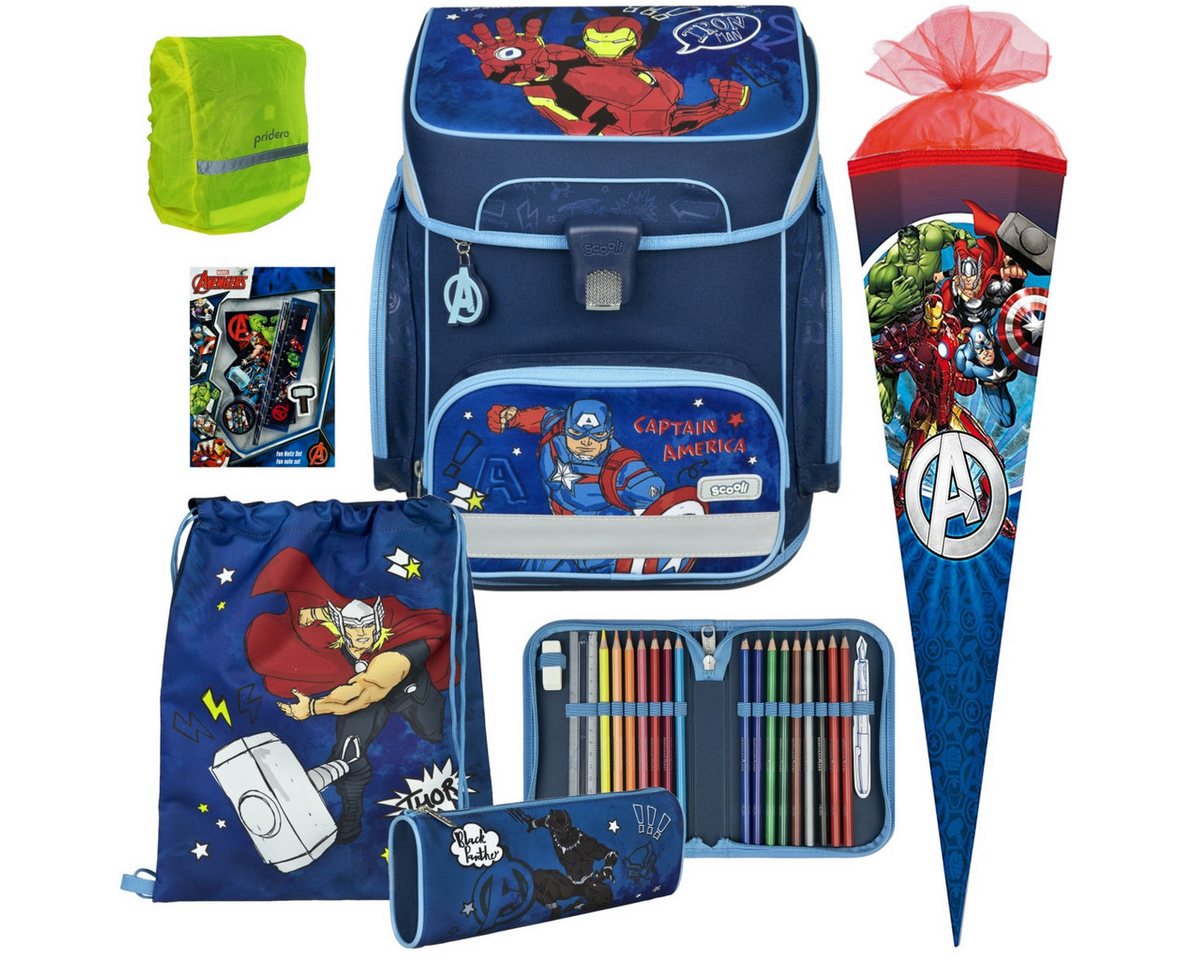 Scooli Schulranzen 1.Klasse Jungen EasyFit in unterschiedlichen Sets (8-tlg) von Scooli