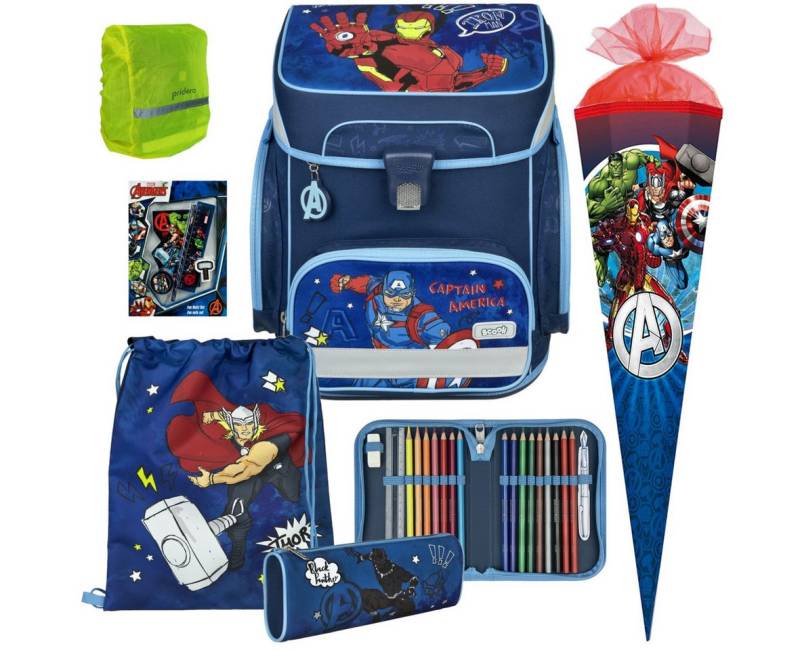 Scooli Schulranzen 1.Klasse Jungen EasyFit in unterschiedlichen Sets (8-tlg) von Scooli