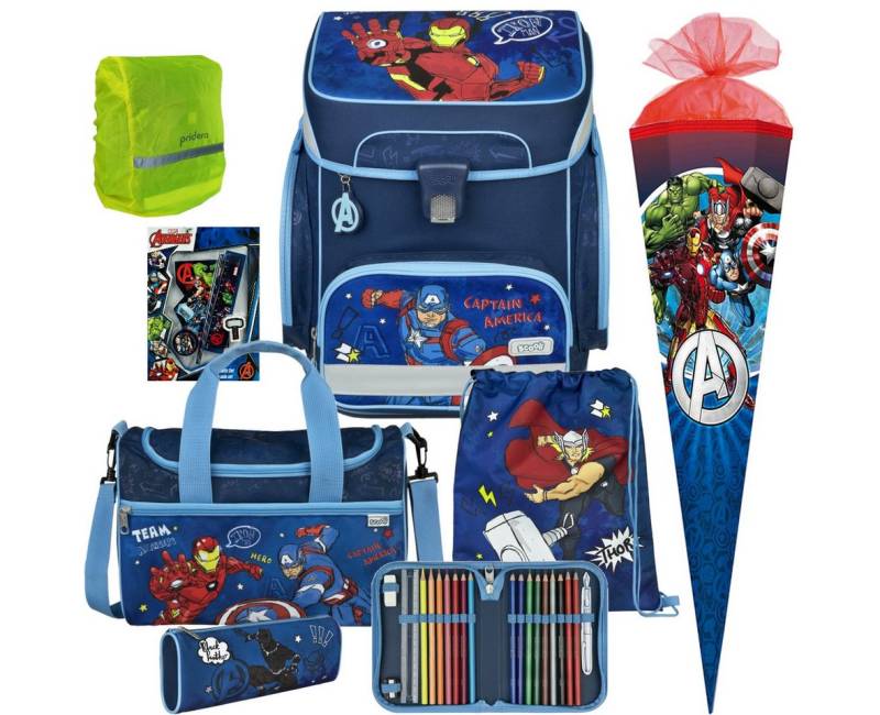 Scooli Schulranzen 1.Klasse Jungen EasyFit in unterschiedlichen Sets (9-tlg) von Scooli