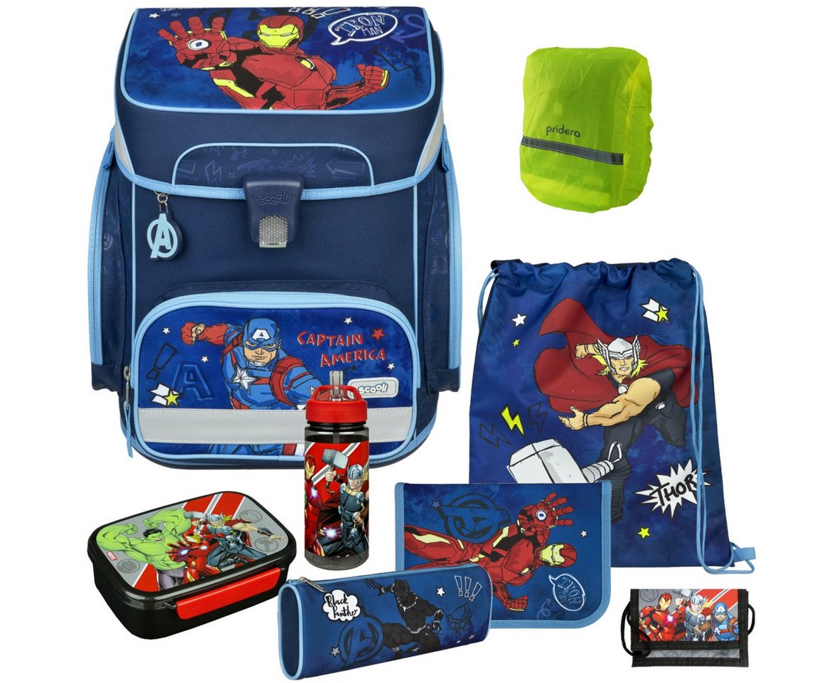 Scooli Schulranzen 1.Klasse Jungen EasyFit in unterschiedlichen Sets (9-tlg) von Scooli