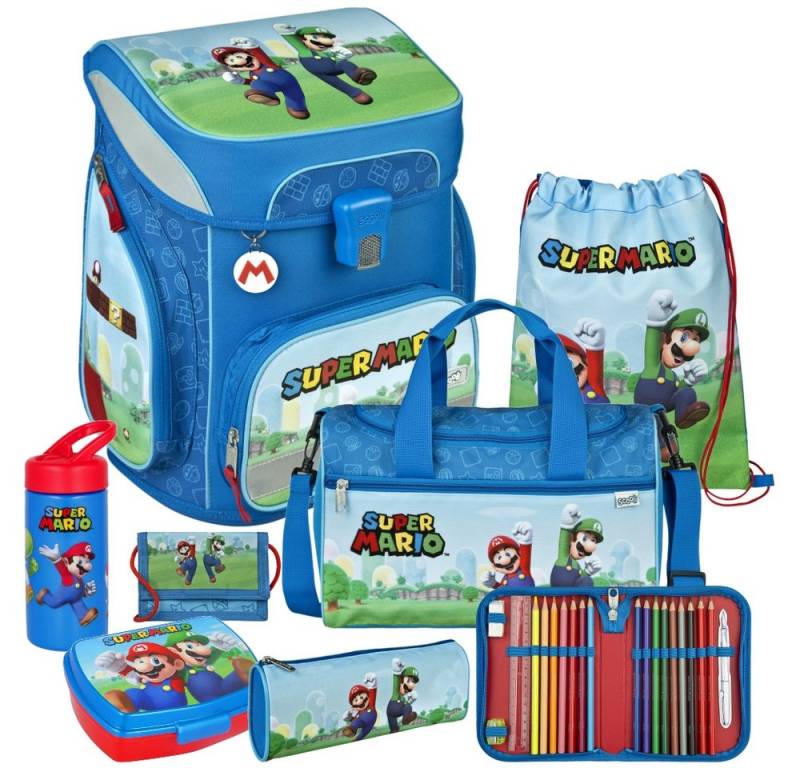 Scooli Schulranzen 1.Klasse Jungen EasyFit in unterschiedlichen Sets (9-tlg) von Scooli